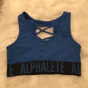Alphalete blue bra